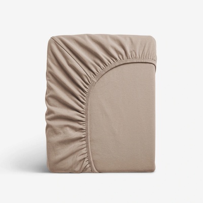 Goldea jersey elastické prostěradlo banánové 160x200