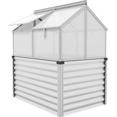 Vitavia Vyvýš. záhon s pař. Gaia Jumbo HKP 4mm elox/hliník 83 x 122 x 135 cm