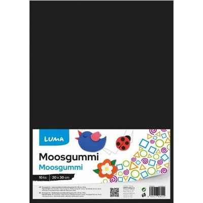 MOOSGUMMI A4 černá LUMA, 10ks
