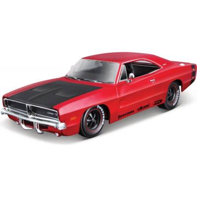 Maisto 1969 Dodge Charger R/T, červený, 1:25