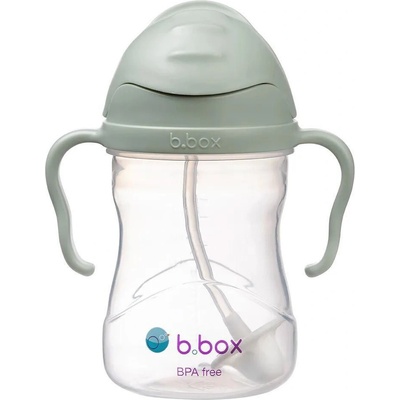 B.box hrneček s brčkem zelená 240 ml