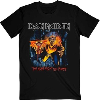 Iron Maiden Риза Number Of The Beast Eddie Panel Burst Unisex Black 2XL (IMTEE144MB05)