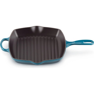 Le Creuset Грил тиган SIGNATURE 26 см, DEEP TEAL, чугун, Le Creuset (LECR20183266420422)