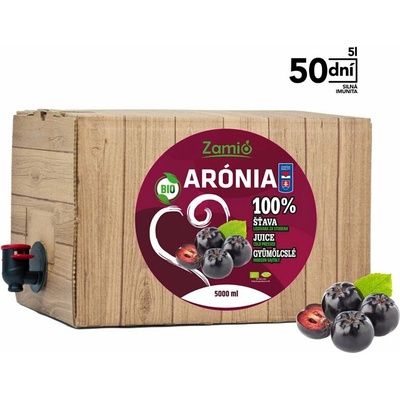 Zamio 100% ovocná šťava Bio Arónia 5 l