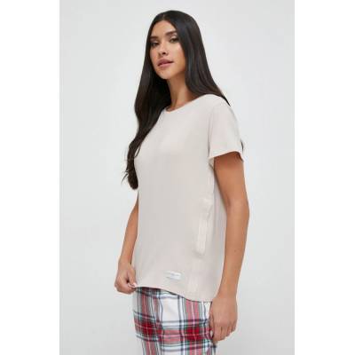 Tommy Hilfiger Tričko UW0UW04873 béžová