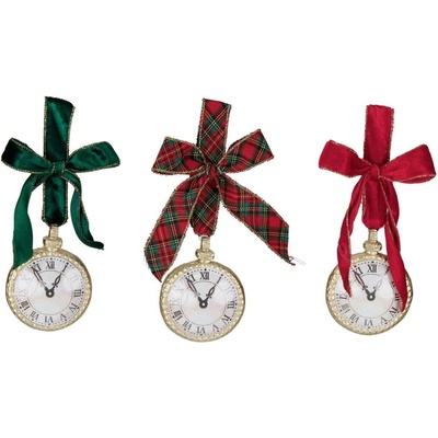 BARRINGTON FURNITURE Luxusní vánoční ozdoby hodiny 7cm