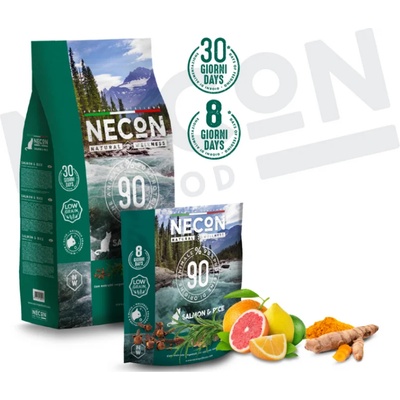 NECON Супер премиум храна за котки в зряла възраст - сьомга с ориз