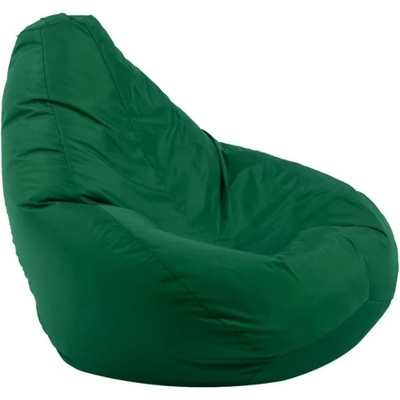 Pufrelax Пуф круша, 220л. , Nirvana Hobbit - Teteron Green, За открито, Перящ се калъф, Пълнеж от Полистиролни перли (PUF-G-NH-TEX-GR)