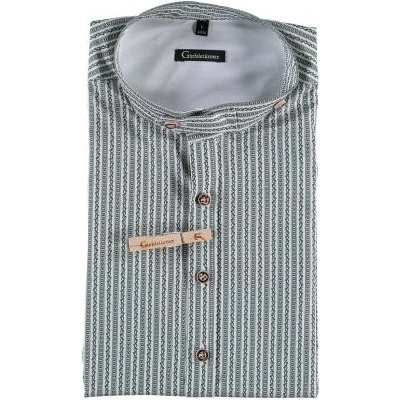 Gipfelstürmer pánská elegantní košile slim fit se stojáčkem 4044 zelená