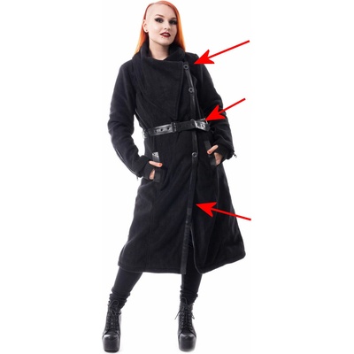 Poizen industries дамско палто Poizen Industries - LOST - BLACK - ПОВРЕДЕНО - MY938