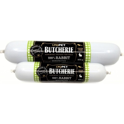 Lyopet Butcherie Rabbit sausage 800 g