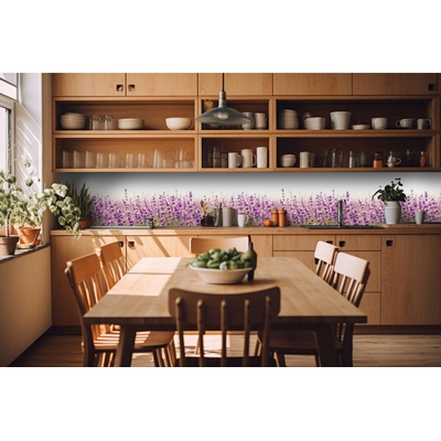 DIMEX ART Фототапет за кухня - поле с лавандула 420 x 60 см