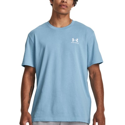 Under Armour Тениска Under Armour UA M LOGO EMB HEAVYWEIGHT SS-BLU 1373997-490 Размер M