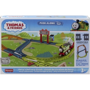 Mattel Игрален комплект ПЪРСИ Thomas & Friends Percy' s Delivery Circuit Set от серията TrackMaster, HPM63