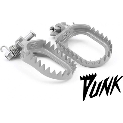 S3 Stupačky kované Punk pasuje na SX/SXF do 15, EXC/EXCF do 16,Yamaha,Riechu,Fantic silver šedá šedá