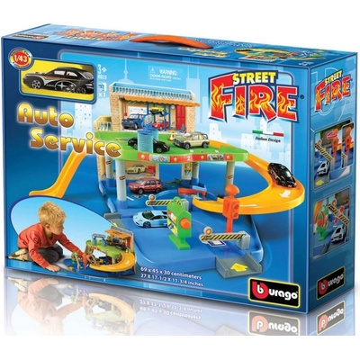 Bburago Street Fire - Автосервиз с 1 брой кола