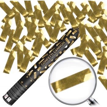 Konfety vystreľovacie zlaté pásky 40cm