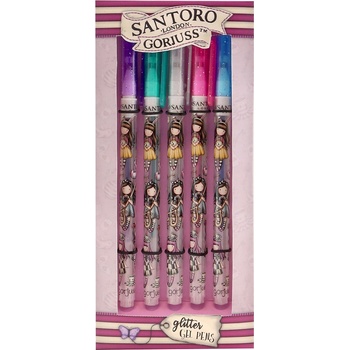 Santoro Gorjuss Комплект от 5 гел химикалки Santoro Gorjuss Through The Looking Glass (1126GJ02)