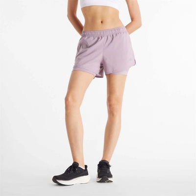 New Balance Къси панталони New Balance Sport Essentials 2-in-1 Shorts - Purple