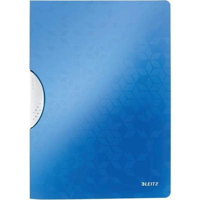 Rýchloviazač s klipom, PP, A4, LEITZ "Wow ColorClip", modrý