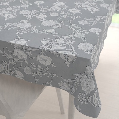 Biante obrus PM-046 Zámocké kvety na svetlo sivom 80x120cm