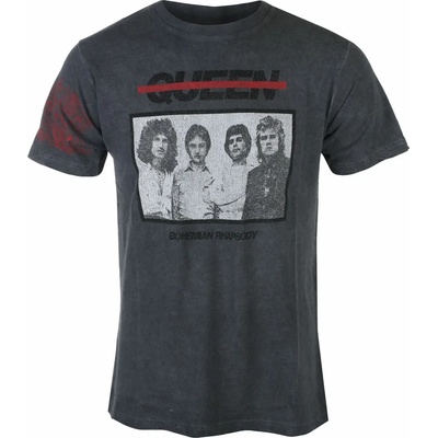 ROCK OFF мъжка тениска Queen - Bo Rhap Photo - Черен - ROCK OFF - QUTS70MDD