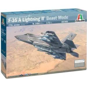 Italeri Комплект модел самолет 1464 - F-35A Lightning II (Beast Mode) (1: 72)