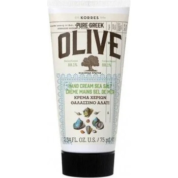 KORRES Крем за ръце с масло от маслина и морски соли , Korres Pure Greek Olive Hand Cream Sea Salt 75ml