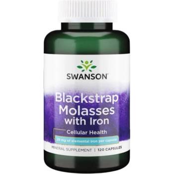 Swanson Blackstrap Molasses With Iron 29 mg [120 капсули]