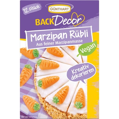 Marcipánové mrkvičky (12 ks) – Günthart Backdecor