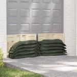 vidaXL Торби с пясък 50 бр. Тъмен зелен 120 x 27 см HDPE (3406152)