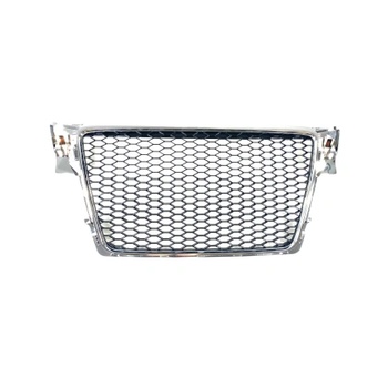 Решетка без емблема за Audi A4 B8 (2008-2011) - RS Look с хром рамка