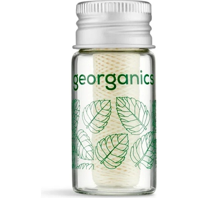 Georganics Zubní nit hedvábná Peppermint 30 m