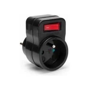 MONTIS Branch with switch and grounding black Montis MT091-BK