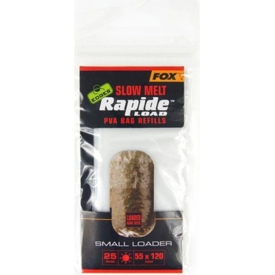 FOX Náhradné PVA vrecká Edges Rapide Load PVA Bag Slow Melt Refills 55 x 120 mm 25ks