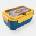 Sentio Кутия за храна 1500мл Blue-Yellow