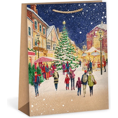 ARGUS Darčeková papierová taška (18.3 x 24.3 cm) - Vianočné trhy 08440084