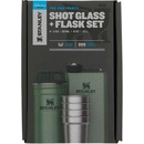 Stanley Adventure Series darčekový set (ploskačka + 4x panáky) green 230 ml