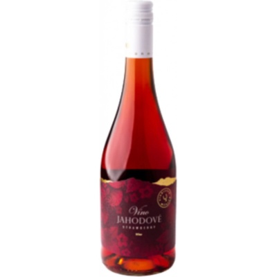 Miluron Jahodové víno 11% 0,75 l (čistá fľaša)
