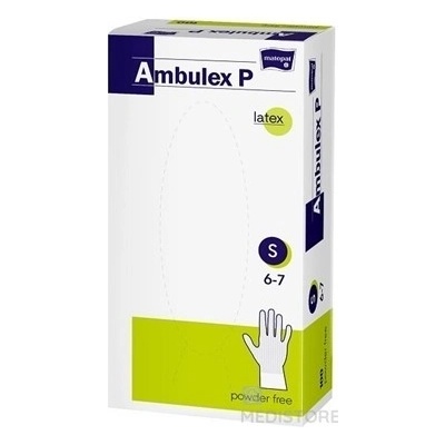 Ambulex P rukavice latexové nesterilné nepúdrované 100 ks