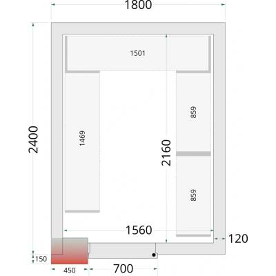 Tefcold CR 180x240x220