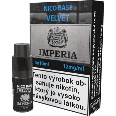 Imperia Nikotinová báza Velvet PG20/VG80 12mg 5x10ml