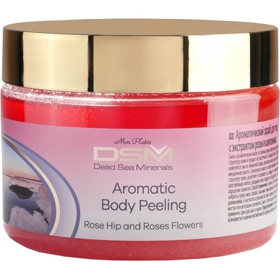 Mon Platin DSM Aromatický telový peeling ruža a šípka 330 ml