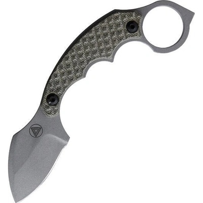 Combative Edge Dragon Tail Fixed Blade Tumbled Finish