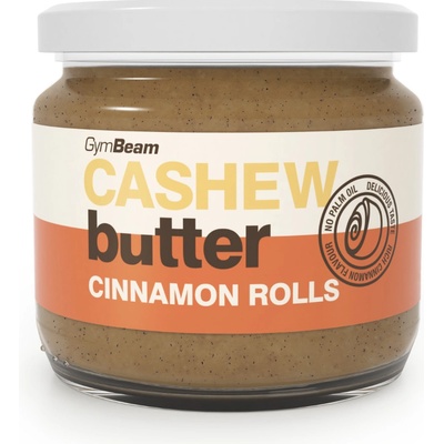 GymBeam Kešu maslo Škoricové rolky 340 g