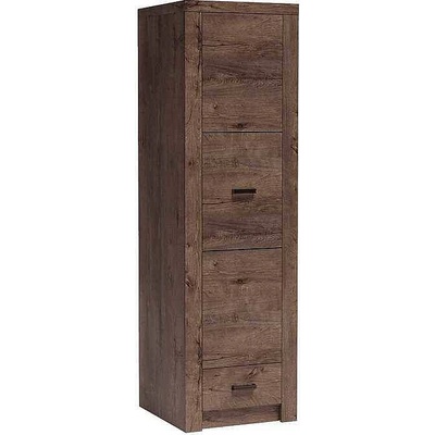 Jarstol Еднокрилен гардероб с чекмедже indianapolis i-2 тъмна пепел