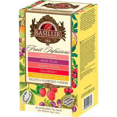Basilur Fruit Infusions Assorted Vol. III. přebal 20 gastro sáčků