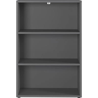 Antracitovosivá knižnica 80x120 cm Agenda – Germania