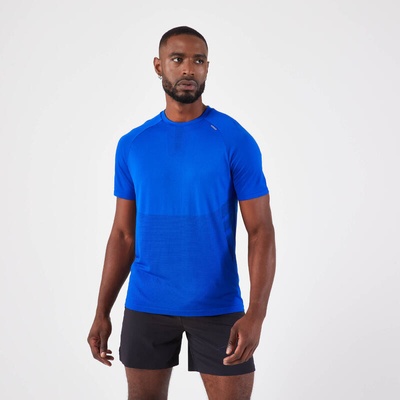 Kiprun bežecké tričko Run 500 Confort bez švov indigo modré
