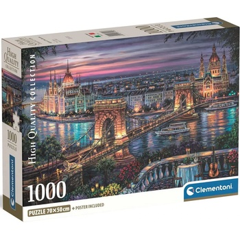 Clementoni - Puzzle Lights of the Danube - 1 000 piese